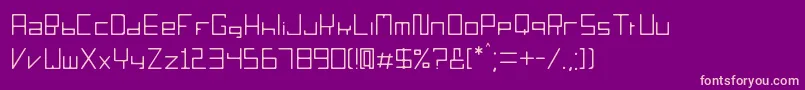 Sorieno Font – Pink Fonts on Purple Background