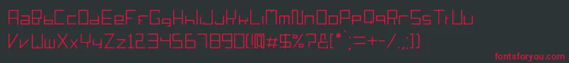 Sorieno Font – Red Fonts on Black Background