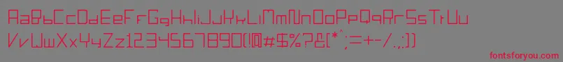 Sorieno Font – Red Fonts on Gray Background