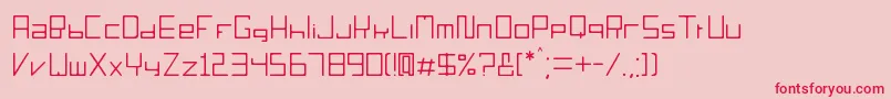 Sorieno Font – Red Fonts on Pink Background