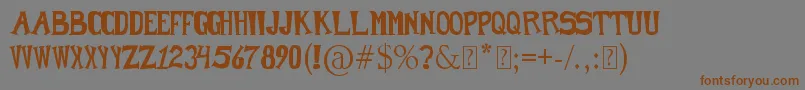 CrashCrash Font – Brown Fonts on Gray Background