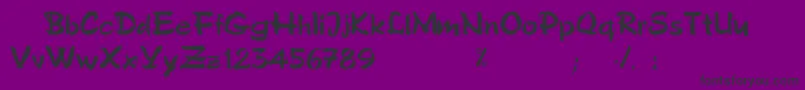Dsstyloc Font – Black Fonts on Purple Background