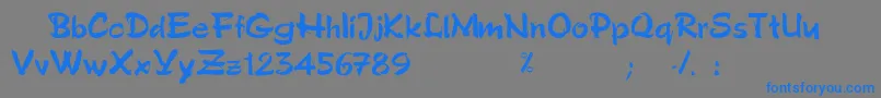 Więcej informacji o czcionce Dsstyloc Czcionka Dsstyloc – niebieskie czcionki na szarym tle