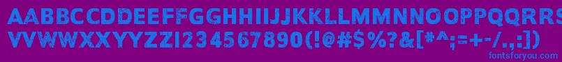 EveryDayIsExactlyTheSame Font – Blue Fonts on Purple Background