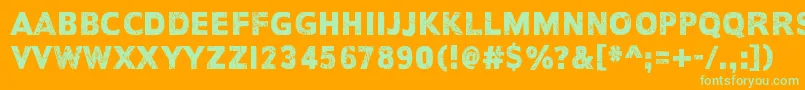EveryDayIsExactlyTheSame Font – Green Fonts on Orange Background