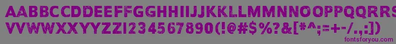 EveryDayIsExactlyTheSame Font – Purple Fonts on Gray Background