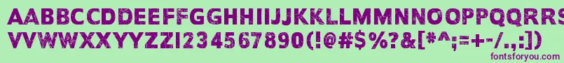 EveryDayIsExactlyTheSame Font – Purple Fonts on Green Background