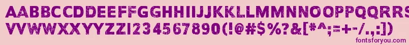 EveryDayIsExactlyTheSame Font – Purple Fonts on Pink Background