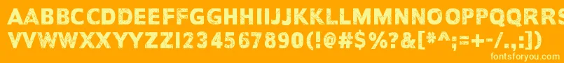 EveryDayIsExactlyTheSame Font – Yellow Fonts on Orange Background