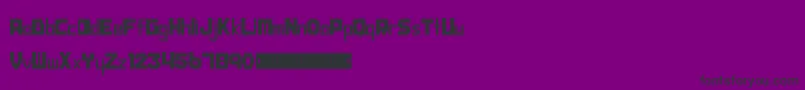 Progress Font – Black Fonts on Purple Background