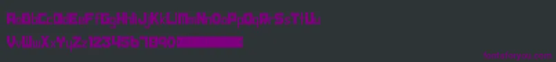 フォントProgress – 黒い背景に紫のフォント