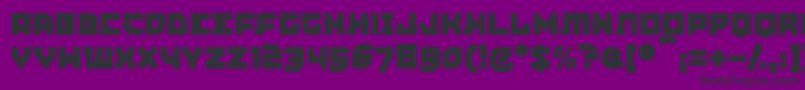 フォントAgitpropMedium – 紫の背景に黒い文字
