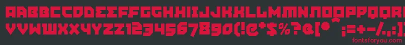 AgitpropMedium Font – Red Fonts on Black Background