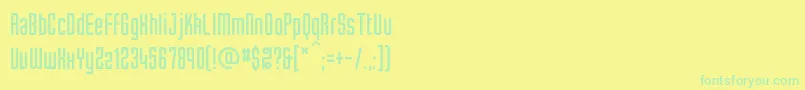 Lisätietoja Tubec-fontista Tubec-fontti – vihreät fontit keltaisella taustalla