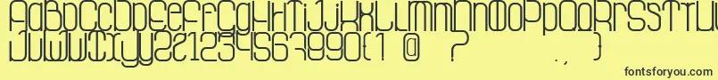 LaGrosseCochonne Font – Black Fonts on Yellow Background