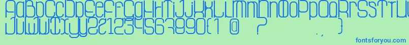 LaGrosseCochonne Font – Blue Fonts on Green Background