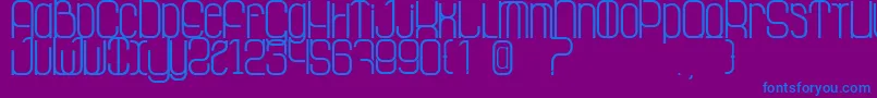 LaGrosseCochonne Font – Blue Fonts on Purple Background