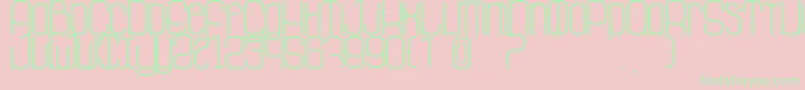 LaGrosseCochonne Font – Green Fonts on Pink Background