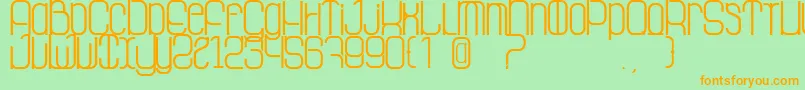 LaGrosseCochonne Font – Orange Fonts on Green Background