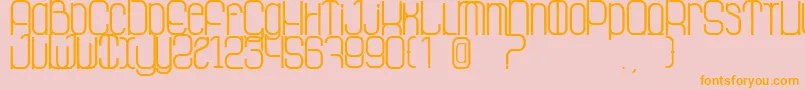 LaGrosseCochonne Font – Orange Fonts on Pink Background