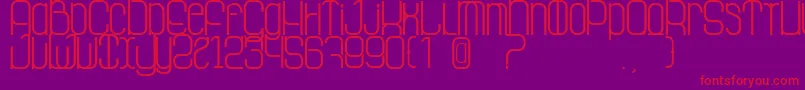 LaGrosseCochonne Font – Red Fonts on Purple Background