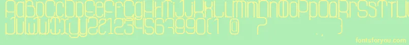 LaGrosseCochonne Font – Yellow Fonts on Green Background