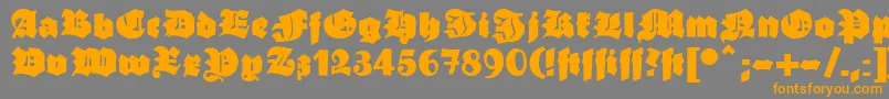 More about Ganz Font Ganz Font – Orange Fonts on Gray Background