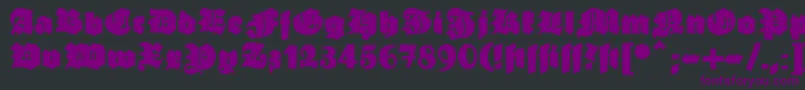 Ganz Font – Purple Fonts on Black Background