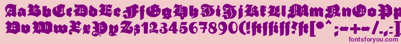 More about Ganz Font Ganz Font – Purple Fonts on Pink Background