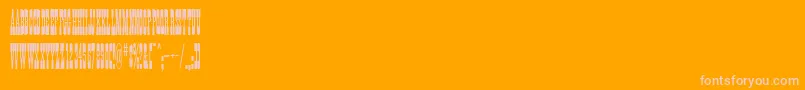 LongwoodRegular Font – Pink Fonts on Orange Background