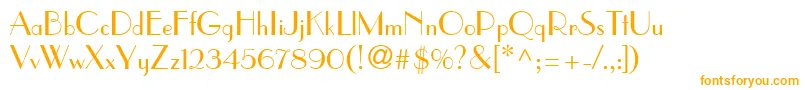 Подробнее о шрифте ToucheSsi Шрифт ToucheSsi – оранжевые шрифты на белом фоне