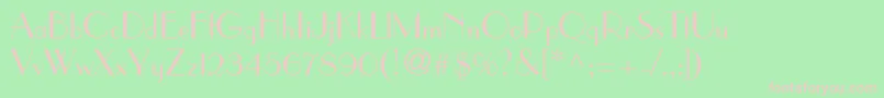 ToucheSsi Font – Pink Fonts on Green Background