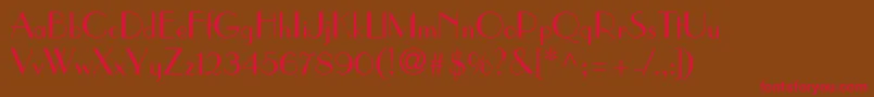 ToucheSsi Font – Red Fonts on Brown Background