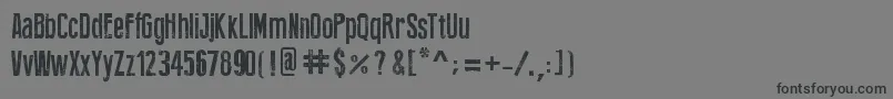 Шрифт PressFeelingEroded – чёрные шрифты на сером фоне