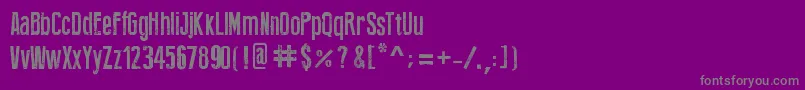 Шрифт PressFeelingEroded – серые шрифты на фиолетовом фоне