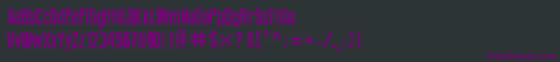 Шрифт PressFeelingEroded – фиолетовые шрифты на чёрном фоне