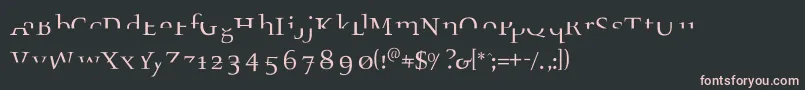 Fragmentaフォントについての詳細 フォントFragmenta – 黒い背景にピンクのフォント