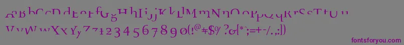 Fragmenta Font – Purple Fonts on Gray Background