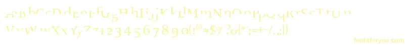 Шрифт Fragmenta – жёлтые шрифты