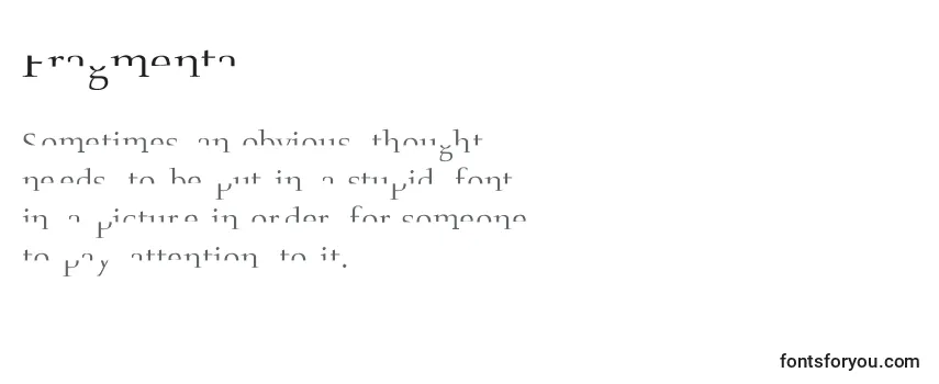 Fragmenta Font