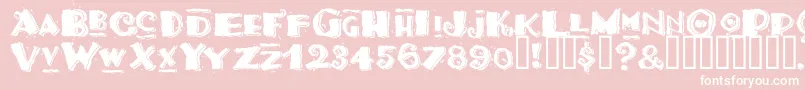 Tacom Font – White Fonts on Pink Background