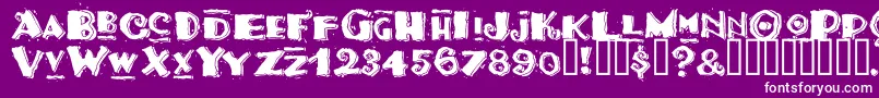 Tacom Font – White Fonts on Purple Background