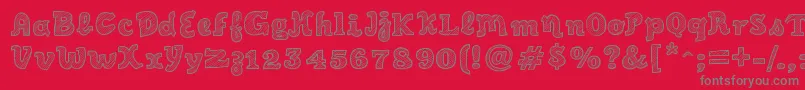 More about SketchScriptCool Font SketchScriptCool Font – Gray Fonts on Red Background