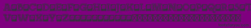 NeonserifRegular Font – Black Fonts on Purple Background