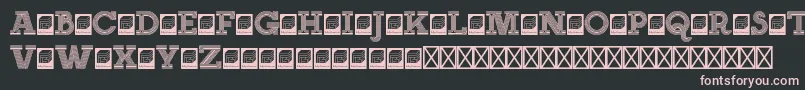 NeonserifRegular Font – Pink Fonts on Black Background