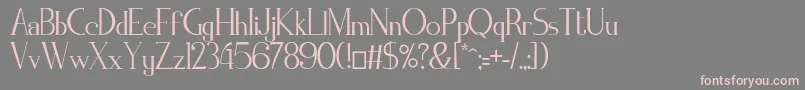 ZorusSerif Font – Pink Fonts on Gray Background