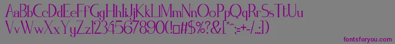 ZorusSerif Font – Purple Fonts on Gray Background