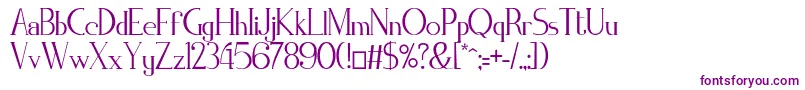 ZorusSerif Font – Purple Fonts on White Background