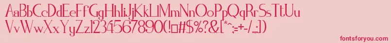 ZorusSerif Font – Red Fonts on Pink Background