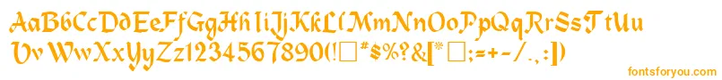 TrosiaRegular-Schriftart – Orangefarbene Schriften